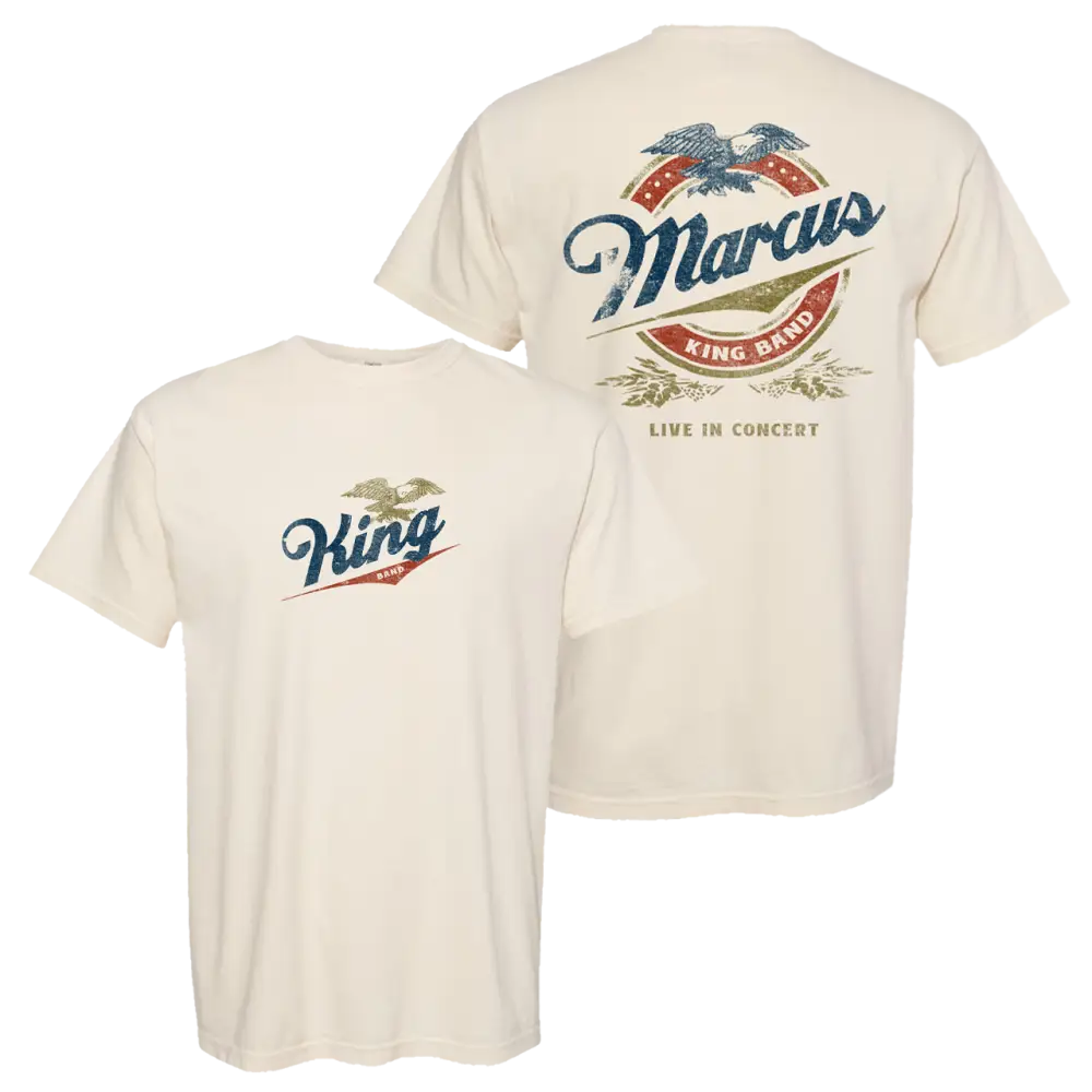 Two cream-colored t-shirts.