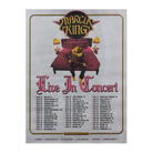 Concert tour poster for Marcus King featuring tour dates and a stylized image of a bed with a guitar.