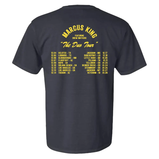 Dark blue Marcus King ’The Duo Tour’ t-shirt.