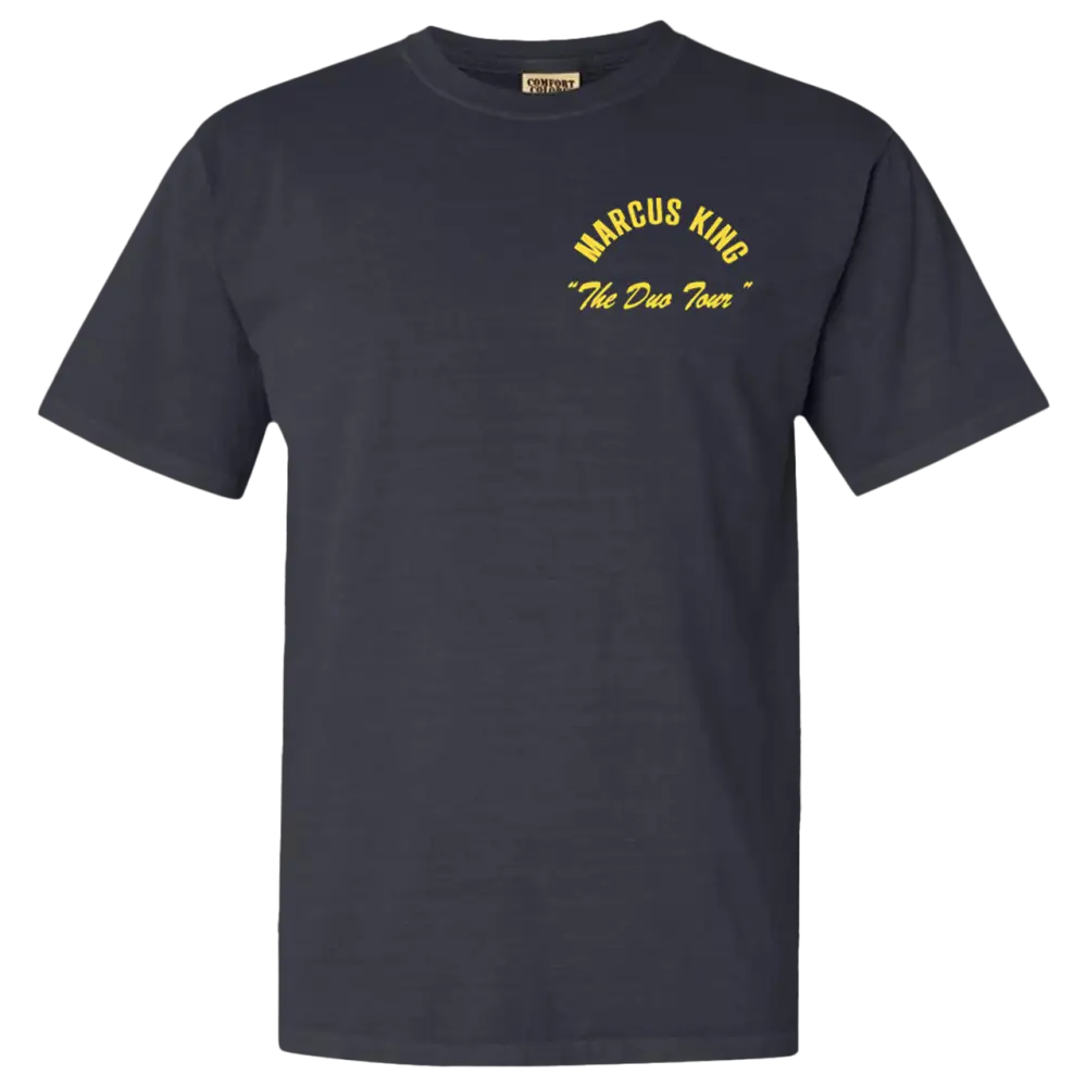 Navy blue t-shirt.