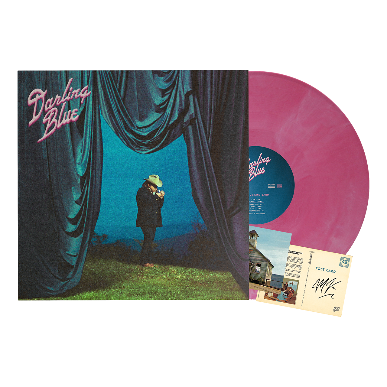 (PRE-ORDER) AUTOGRAPHED - Darling Blue Vinyl (Appalachia Pink)
