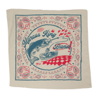 Decorative bandana featuring a fish-themed design with ’Marcus King Band’ text.