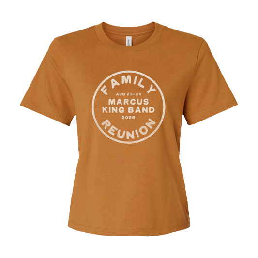 2025 Family Reunion Badge Crop Tee
