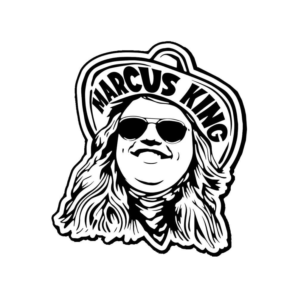 Marcus King cowboy sticker.