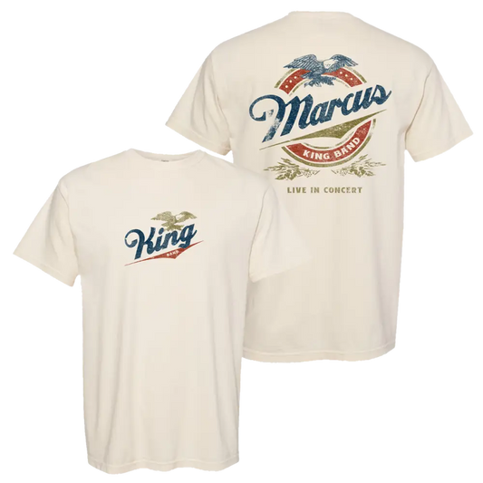 Two cream-colored t-shirts.